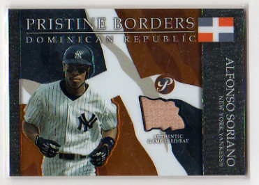 2006 Topps Pristine Borders Bat Alfonso Soriano