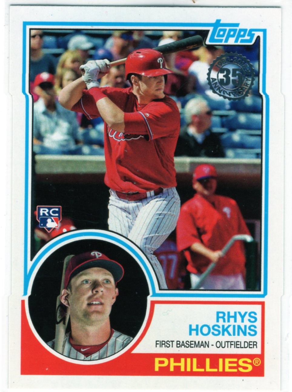 Rhys Hoskins 2019 Topps National Baseball Card Day #21 Philadelphia  Phillies